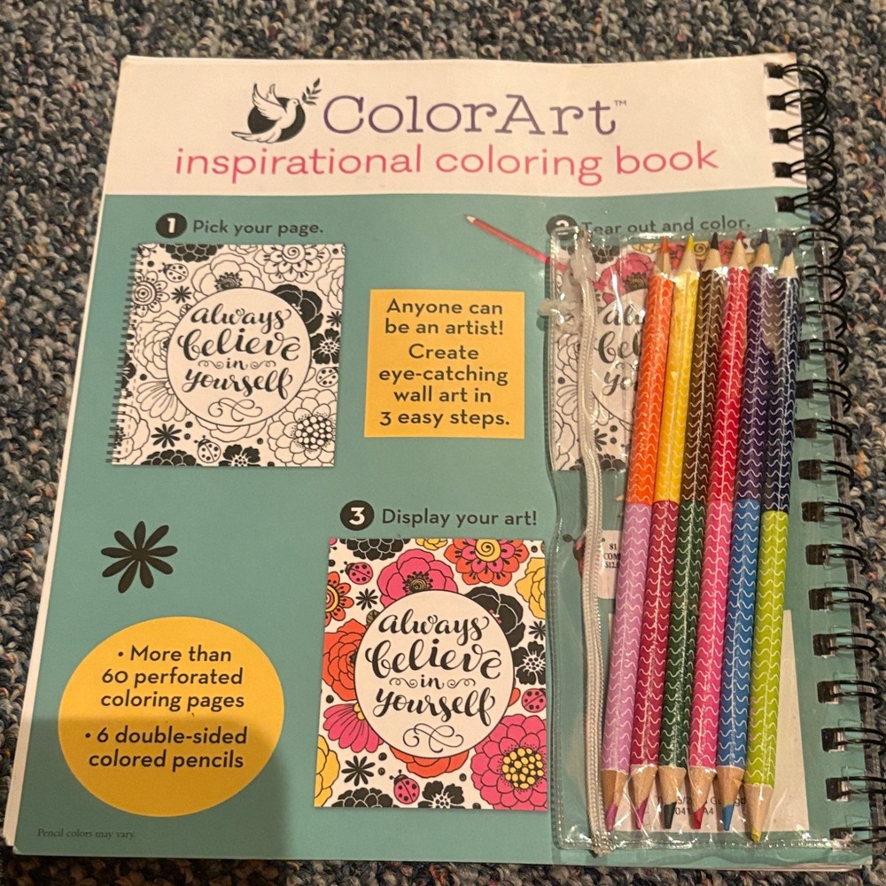 Inspirational Coloring Book - Multicolor - Picture 2 of 8